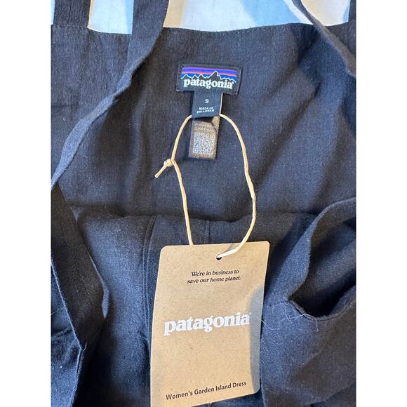 NEW Patagonia Garden Island Dress Sz Small Black - Picture 4 of 12